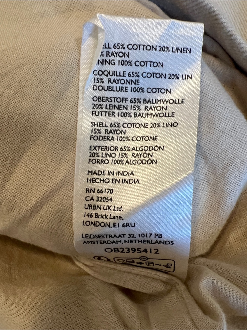 Free People x We The Free Kali Washed Utility Jacket Morning Oat Medium - Picture 12 of 14